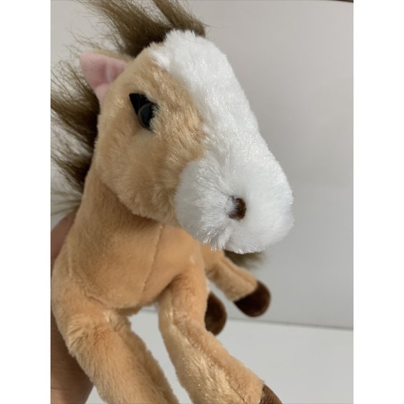 Pony Plush Brown Tan Pony Neighs Plush Stuffed Toy "This That Brand" - Picture 9 of 10